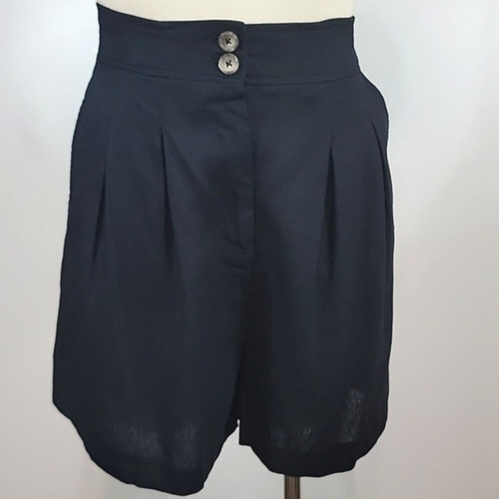 JASON WU Linen Blend High Waist Pleated Shorts size 12
